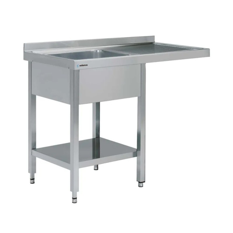 Fregadero industrial inox FSBE-1255-LD con hueco lavavasos