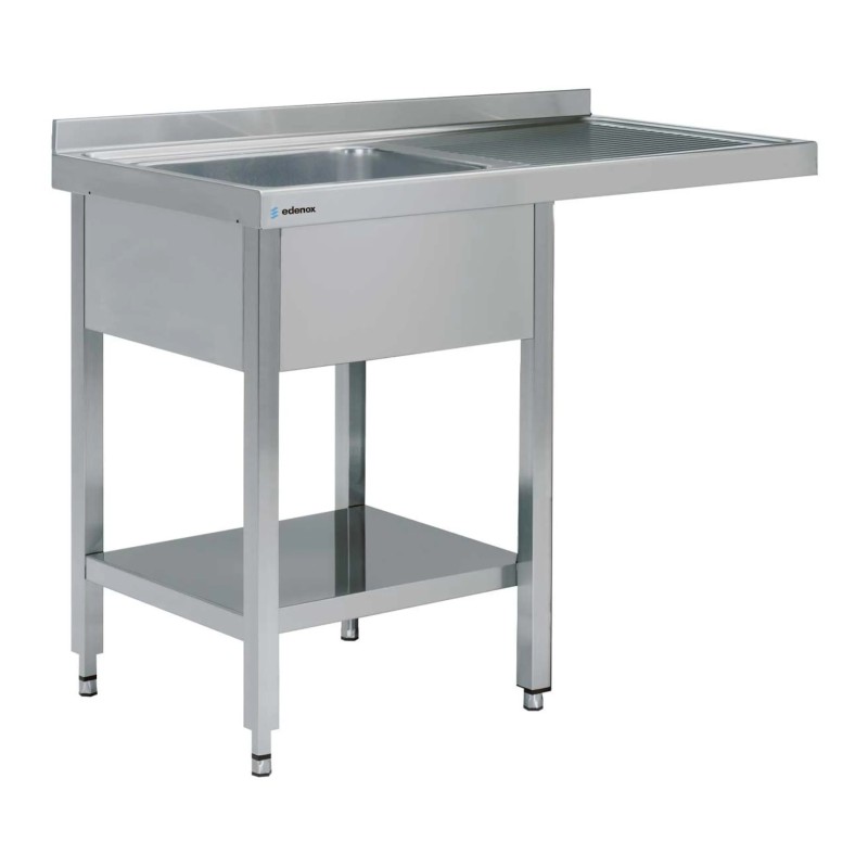 Fregadero industrial inox FSBE-1255-LD con hueco lavavasos