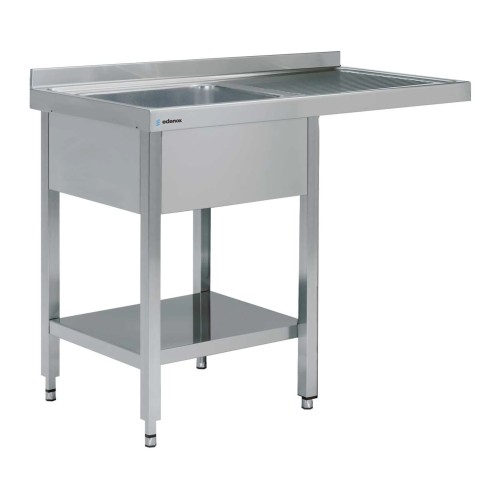 Fregadero industrial inox FSBE-1255-LD con hueco lavavasos