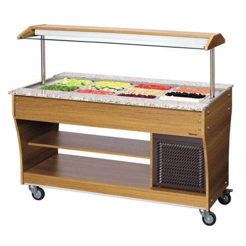 Carro buffet, frío, 4x 1/1 GN